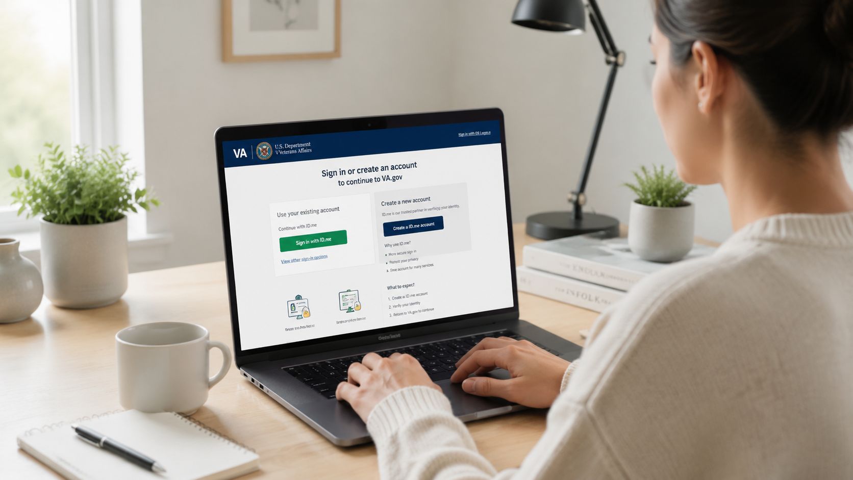 Screenshot from https://www.va.gov/